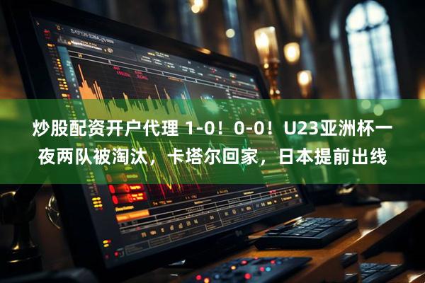 炒股配资开户代理 1-0！0-0！U23亚洲杯一夜两队被淘汰，卡塔尔回家，日本提前出线